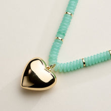 Gold Heart Pendant Beaded | Necklace